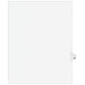 Avery Legal Pre-Printed Paper Dividers, Side Tab #18, White, Avery Style, Letter Size, 25/Pack (0101