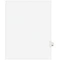 Avery Legal Pre-Printed Paper Dividers, Side Tab #20, White, Avery Style, Letter Size, 25/Pack (0102