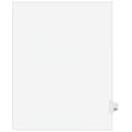 Avery Legal Pre-Printed Paper Dividers, Side Tab #22, White, Avery Style, Letter Size, 25/Pack (01022)