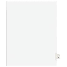 Avery Legal Pre-Printed Paper Dividers, Side Tab #23, White, Avery Style, Letter Size, 25/Pack (0102
