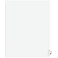 Avery Legal Pre-Printed Paper Dividers, Side Tab #25, White, Avery Style, Letter Size, 25/Pack (0102