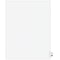 Avery Legal Pre-Printed Paper Dividers, Side Tab #25, White, Avery Style, Letter Size, 25/Pack (0102