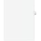 Avery Legal Pre-Printed Paper Dividers, Side Tab #33, White, Avery Style, Letter Size, 25/Pack (0103