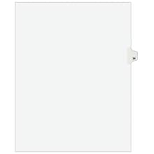 Avery Legal Pre-Printed Paper Dividers, Side Tab #34, White, Avery Style, Letter Size, 25/Pack (0103