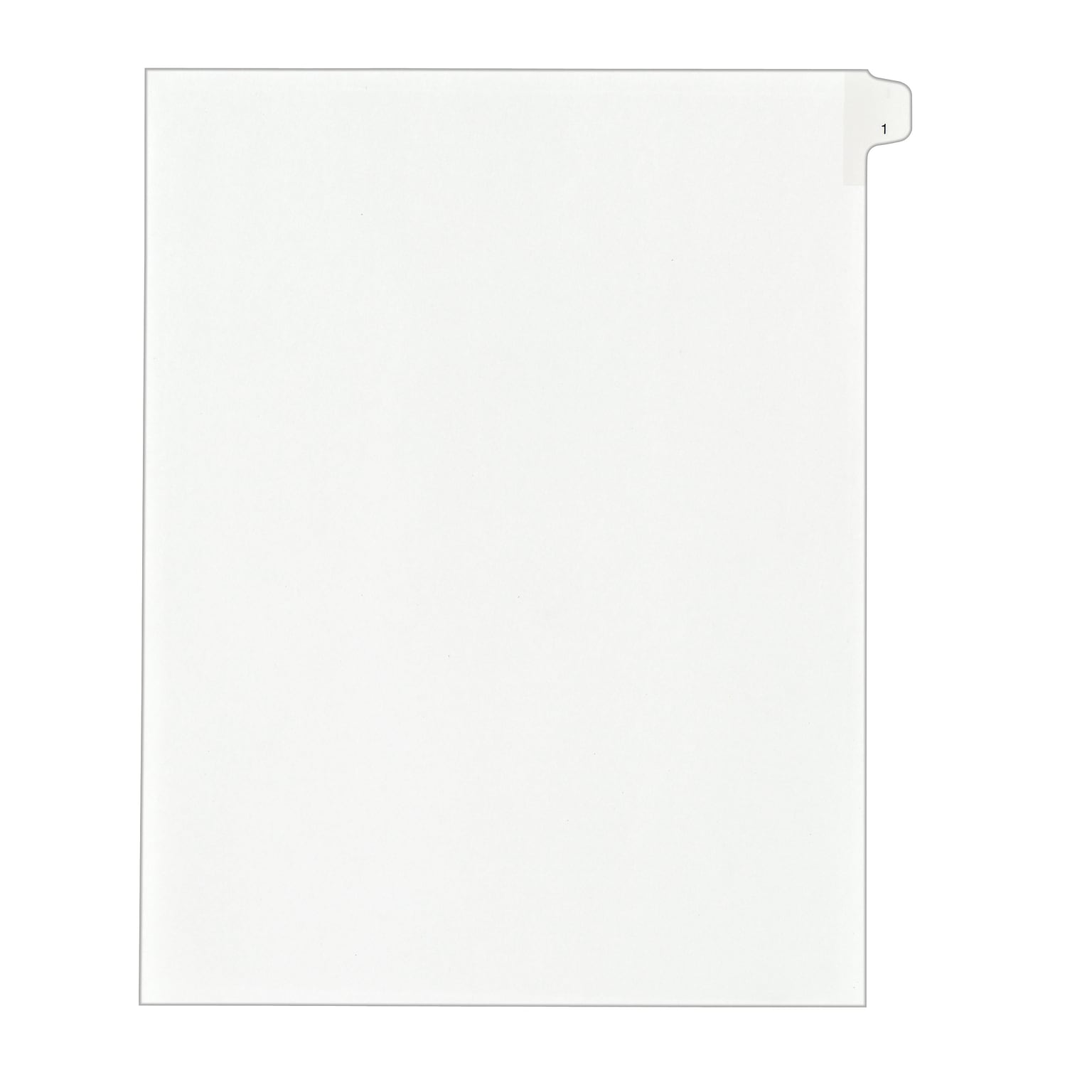 Avery Legal Pre-Printed Paper Dividers, Side Tab #1, White, Allstate ...