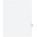 Avery Legal Pre-Printed Paper Dividers, Side Tab S, White, Avery Style, Letter Size, 25/Pack (01419)