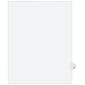 Avery Legal Pre-Printed Paper Dividers, Side Tab L, White, Avery Style, Letter Size, 25/Pack (01422)