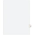 Avery Style Legal Dividers, Tab U, 8.5 x 11, White, 25/Pack (01421)