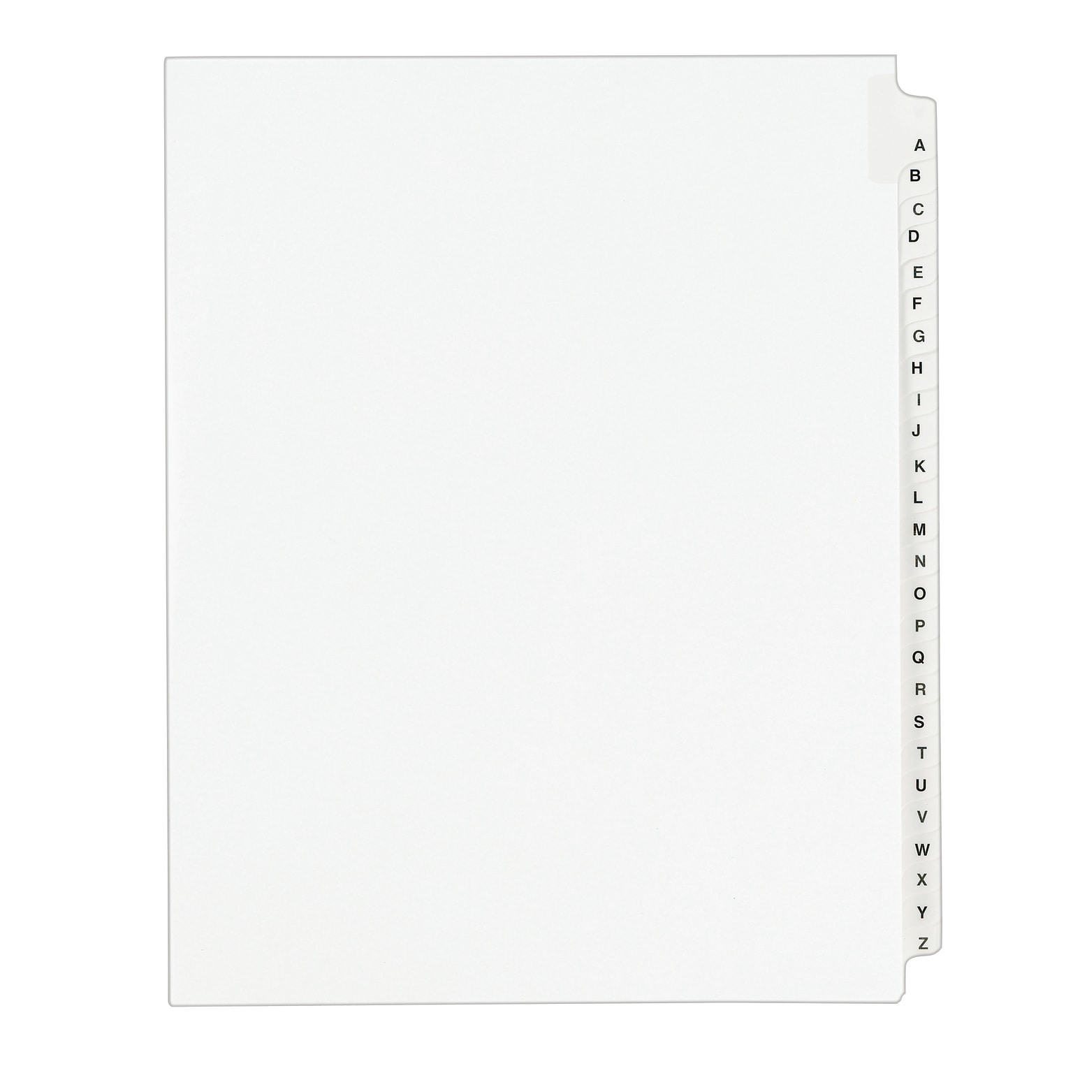 Avery Legal Pre-Printed Paper Divider Collated Set, A-Z Tabs, White, Avery Style, Letter Size (01400)