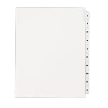 Avery Legal Pre-Printed Paper Divider Collated Set, I-X Tabs, White, Allstate Style, Letter Size (82