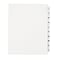 Avery Legal Pre-Printed Paper Divider Collated Set, I-X Tabs, White, Allstate Style, Letter Size (82