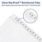 Avery Allstate Style Paper Stock Tab Dividers, Preprinted 51-75, White, 25/Per Set (01703)