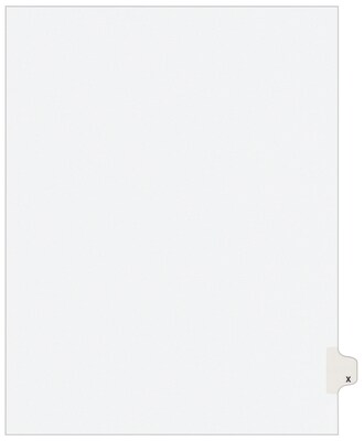 Avery® Individual Legal Dividers Avery® Style 1424, Letter Size, Tab X