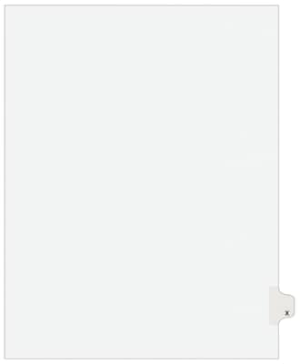 Avery® Individual Legal Dividers Avery® Style 1424, Letter Size, Tab X