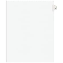 Avery Legal Pre-Printed Paper Dividers, Side Tab #2, White, Avery Style, Letter Size, 25/Pack (11912