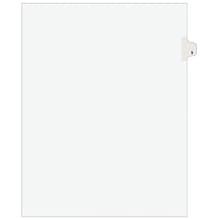 Avery Legal Pre-Printed Paper Dividers, Side Tab #5, White, Avery Style, Letter Size, 25/Pack (11915
