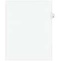 Avery Legal Pre-Printed Paper Dividers, Side Tab #6, White, Avery Style, Letter Size, 25/Pack (11916