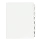 Avery Legal Pre-Printed Paper Divider Collated Set, 1-25 Tabs, White, Avery Style, Letter Size (01330)