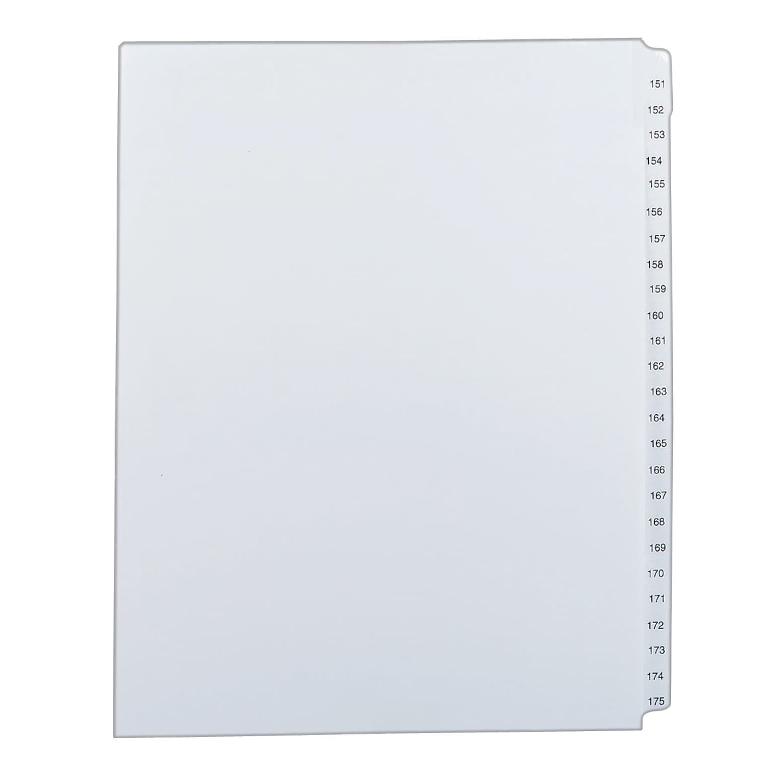 Avery Style Allstate Pre-Printed Paper Divider, 25-Tab, White, Set (82189)