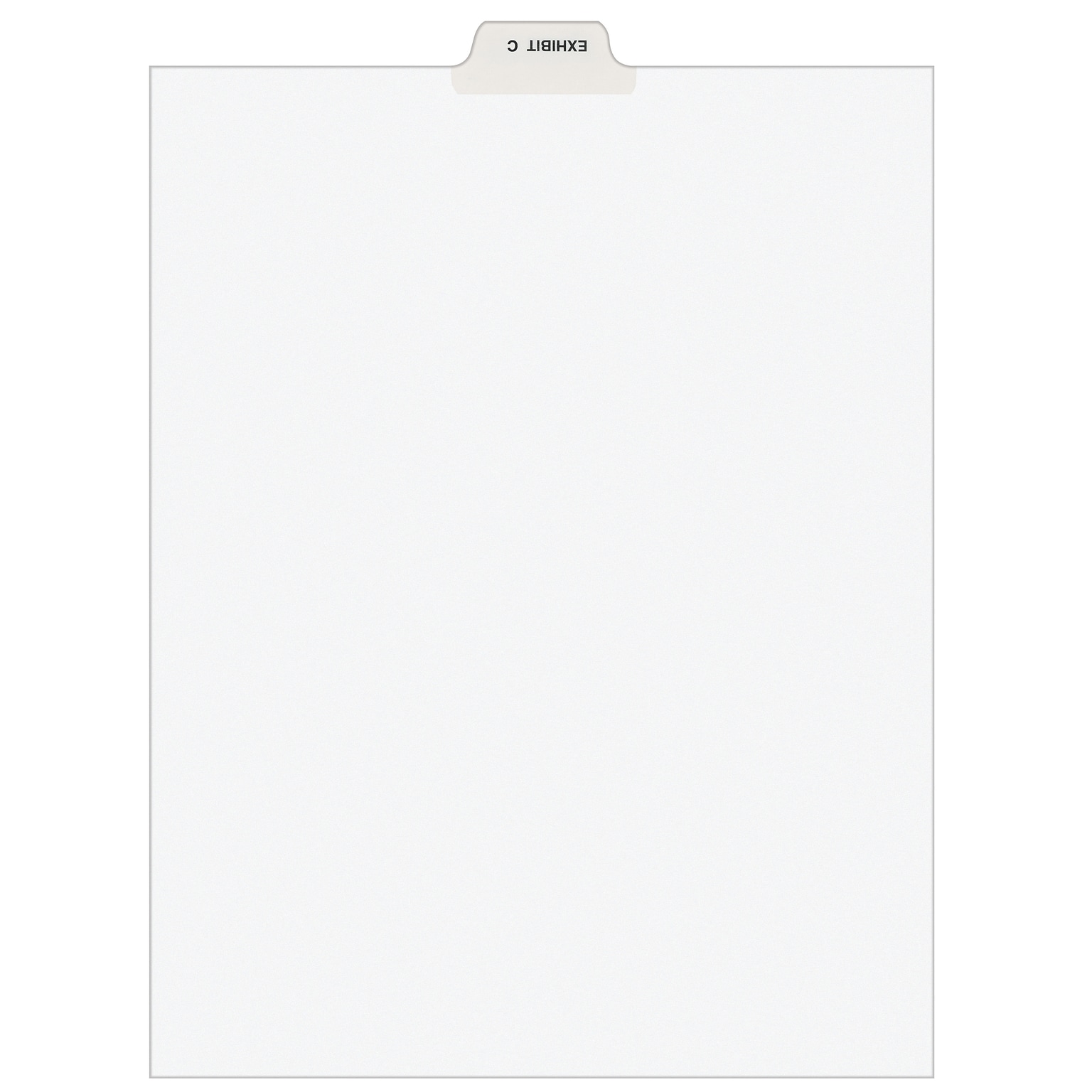 Avery Legal Pre-Printed Paper Dividers, Bottom Tab EXHIBIT C, White, Avery Style, Letter Size, 25/Pack (11942)