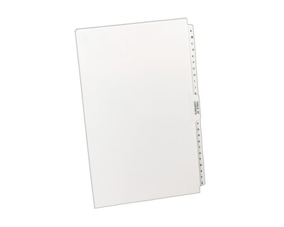 Avery Premium Collated Legal Dividers, Tabs A-Z & Table of Contents, 8.5 x 14, White (11375)