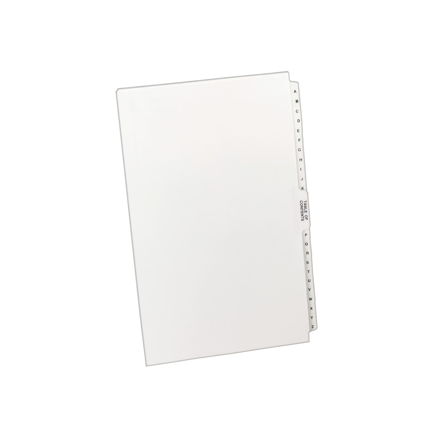 Avery Premium Collated Legal Paper Dividers, A-Z & Table of Contents Tabs, White, Avery Style, Legal Size (11375)