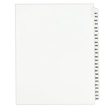 Avery Legal Pre-Printed Paper Divider Collated Set, 351-375 Tabs, White, Avery Style, Letter Size (0
