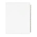 Avery Legal Pre-Printed Paper Divider Collated Set, 276-300 Tabs, White, Avery Style, Letter Size (0