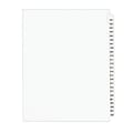 Avery Legal Pre-Printed Paper Divider Collated Set, 201-225 Tabs, White, Avery Style, Letter Size (0