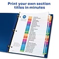 Avery Ready Index Customizable Table of Contents Numeric Paper Dividers, 31-Tab, Multicolor (11129)