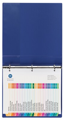 Avery Ready Index Table of Contents Paper Dividers, 1-31 Tabs, Multicolor (11129)