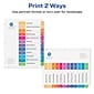 Avery Ready Index Table of Contents Paper Dividers, Jan-Dec Tabs, Multicolor (11127)