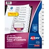 Avery Ready Index Monthly Paper Dividers, 12-Tab White (11126)