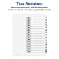 Avery Ready Index Table of Contents Paper Dividers, 1-15 Tabs, White (11142)