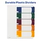 Avery Ready Index Table of Contents Plastic Dividers, 1-5 Tabs, Multicolor (11816)