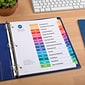 Avery Ready Index Table of Contents Paper Dividers, 1-15 Tabs, Multicolor, 6 Sets/Pack (11197)