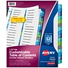 Avery Ready Index Double-Column Paper Dividers, 32-Tab, Assorted, Set (11322)
