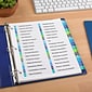 Avery Ready Index Double-Column Paper Dividers, 32-Tab, Assorted, Set (11322)