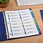 Avery Ready Index Table of Contents Double Column Paper Dividers, 1-16 Tabs, Multicolor (11320)