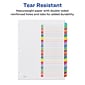 Avery Ready Index Table of Contents Paper Dividers, 1-31 Tabs, Contemporary Multicolor (11846)