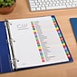 Avery Ready Index Customizable Table Of Contents Numeric Paper Divider, 31-Tab, Multicolor (11846)