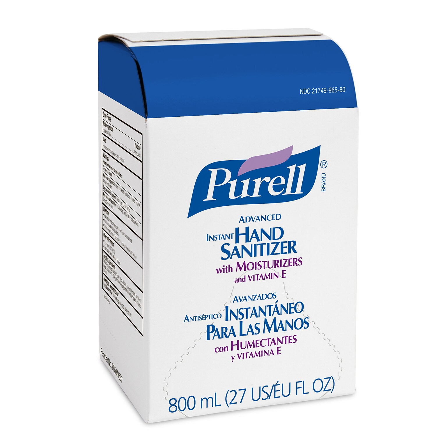 PURELL Advanced 70% Alcohol Gel Hand Sanitizer Refill, 800 mL (9657-12)