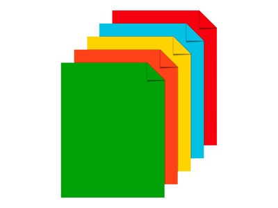 Astrobrights Eco 65 lb. Cardstock Paper, 8.5" x 11", Assorted Colors, 250 Sheets/Pack (98853)