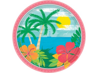 Amscan Summer Vibes Party Plate, Multicolor (741963)