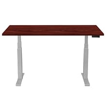Fellowes Cambio 25-50 Height Adjustable Standing Desk, Mahogany (9789102MHGNY)