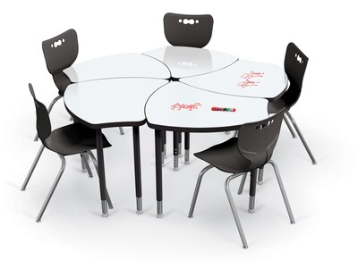 MooreCo Hierarchy 30 Table, Whiteboard (113361-MRKR)