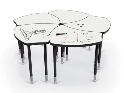 MooreCo Hierarchy 30" Table, Whiteboard (113361-MRKR)