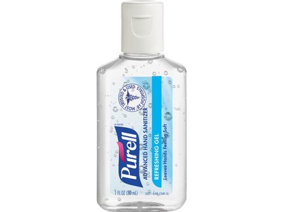 PURELL Advanced Antibacterial Gel Hand Sanitizer, Clean Scent, 1 Oz., 72/Carton (3901-72-CMR)