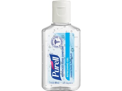 Purell Advanced Antibacterial Gel Hand Sanitizer, Clean Scent, 1 Oz., 72/Carton (3901-72-CMR)
