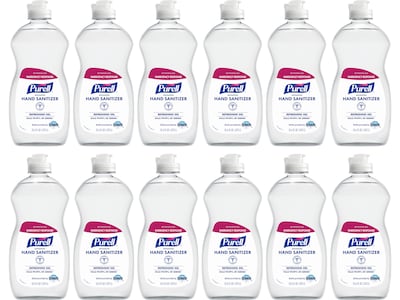 Purell Advanced Gel Hand Sanitizer, Clean Scent, 12.6 Oz., 12/Carton (9747-12-S)